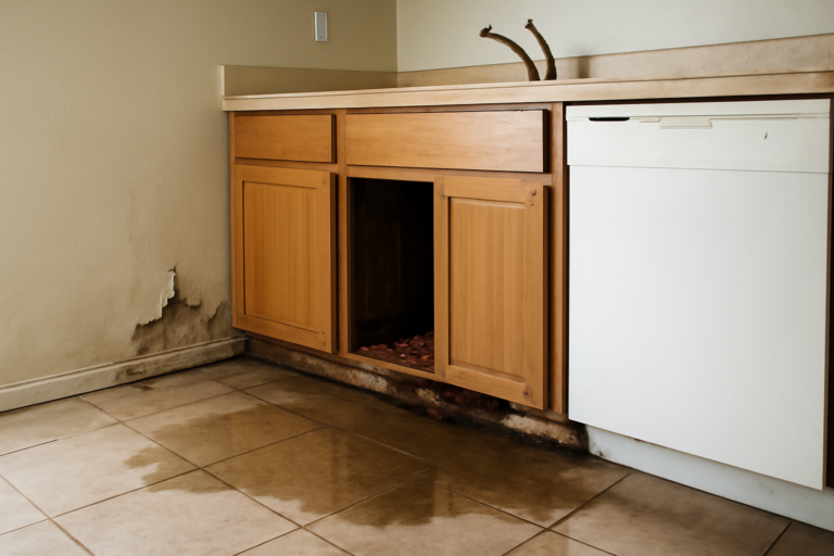 Ice Maker Line Leak Water Removal